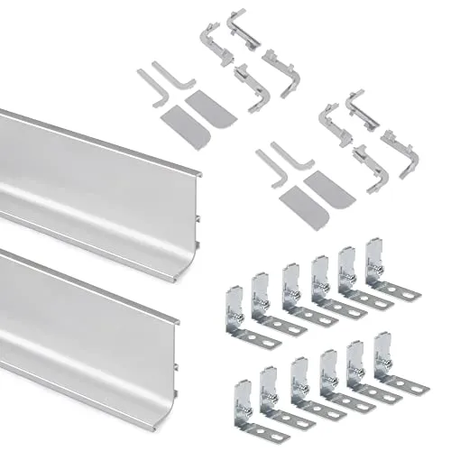 Emuca profilo Gola superiore cucina alluminio anodizzato opaco kit