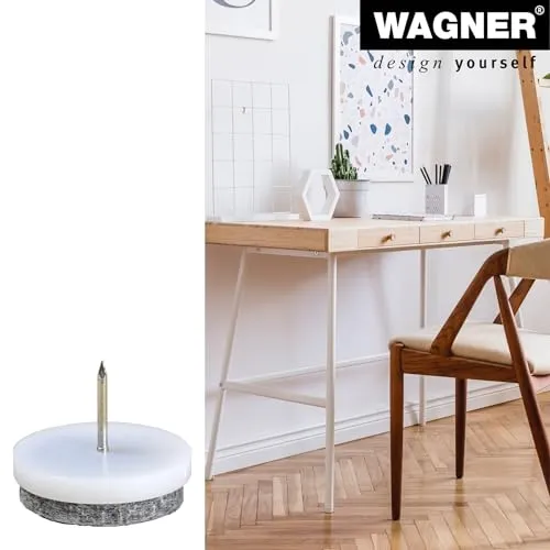 Wagner 15082899 feltrini da inchiodare Ø 30 mm bianco 4 pezzi feltro