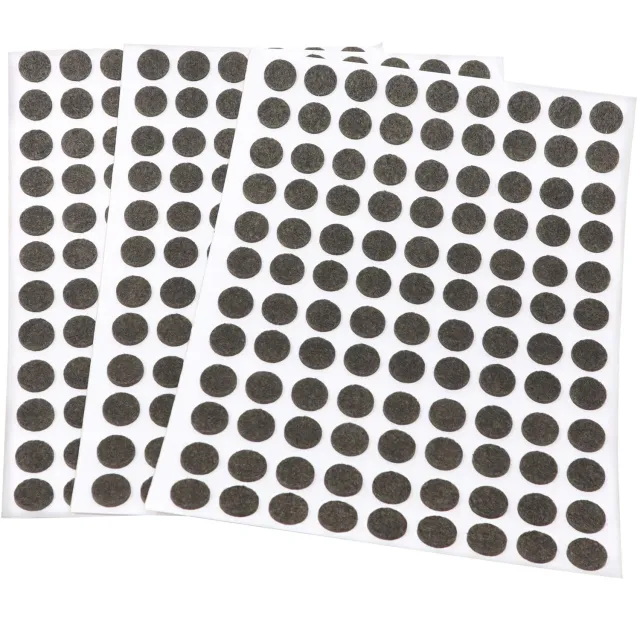 Adsamm ultrasottili feltrini per mobili rotondi Ø10mm marroni 324pz 1,5mm