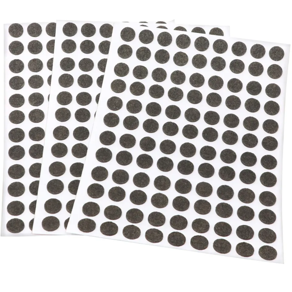 Adsamm ultrasottili feltrini per mobili rotondi Ø10mm marroni 324pz 1,5mm