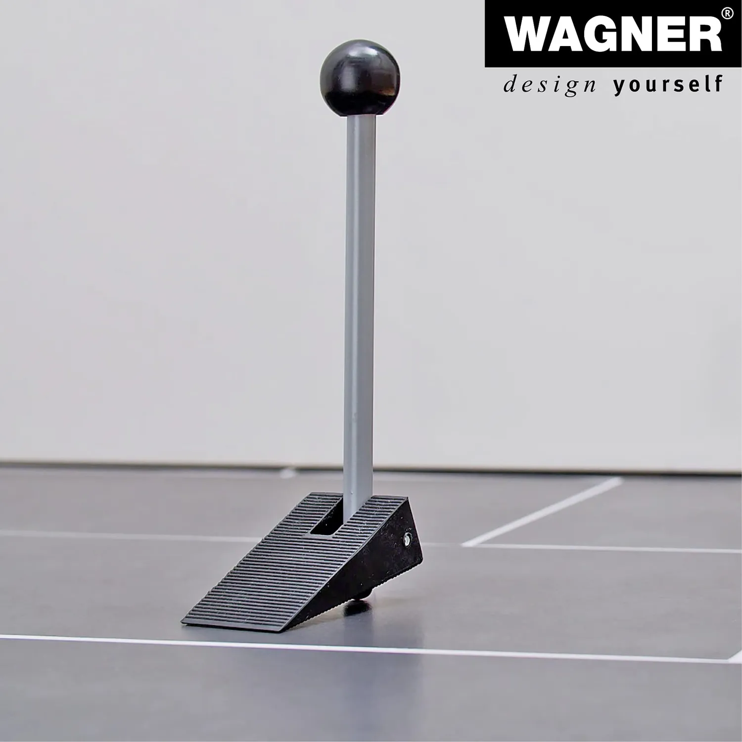 Wagner Comfort Fermaporta Cuneo 195 mm Nero Acciaio