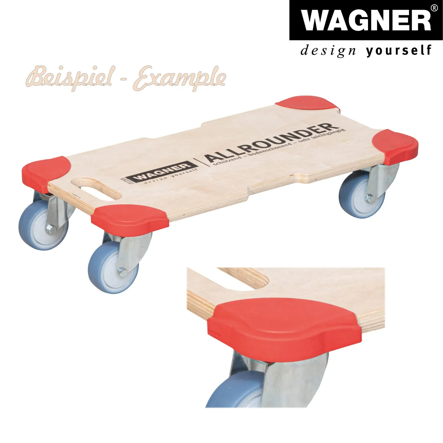 Wagner MM 3057 paraspigoli 4 pezzi rossi