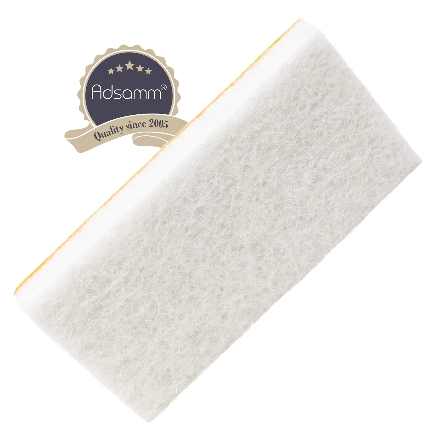 Adsamm Feltrini Alta Densità 20x40 mm 32 Pezzi Bianchi 5,5 mm