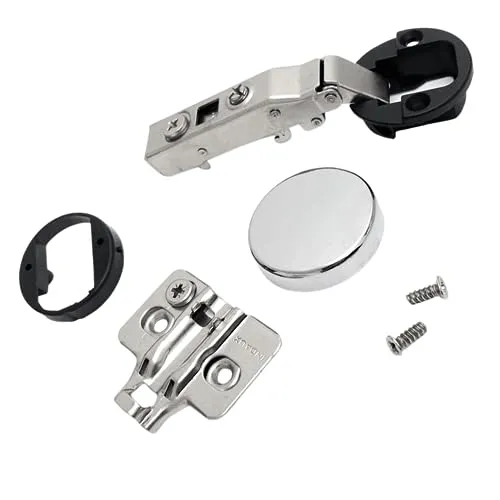 Indaux Cerniere ø35mm Anta Vetro 4 Pezzi Ammortizzate Collo Dritto
