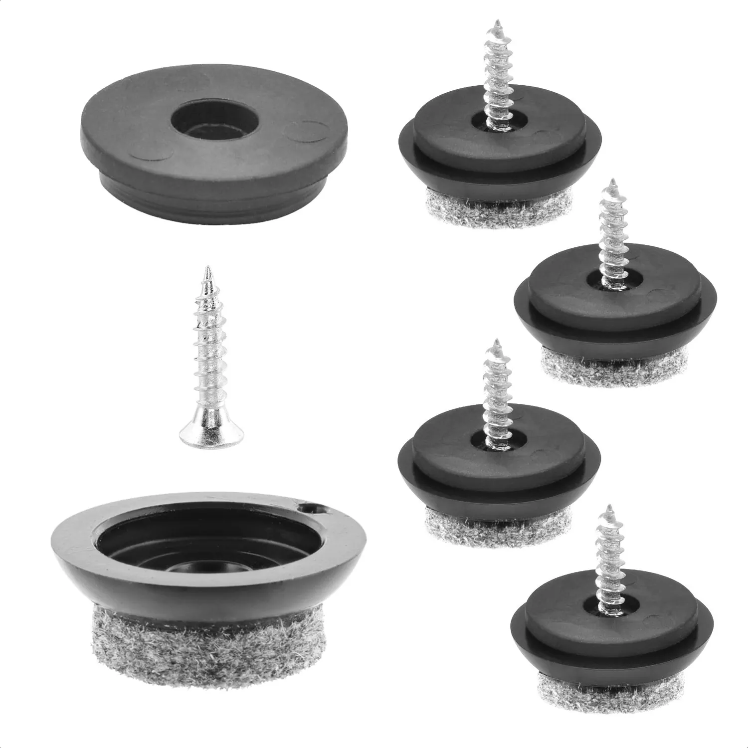 Wagner QuickClick feltrini avvitare 17 mm 4 pezzi lana
