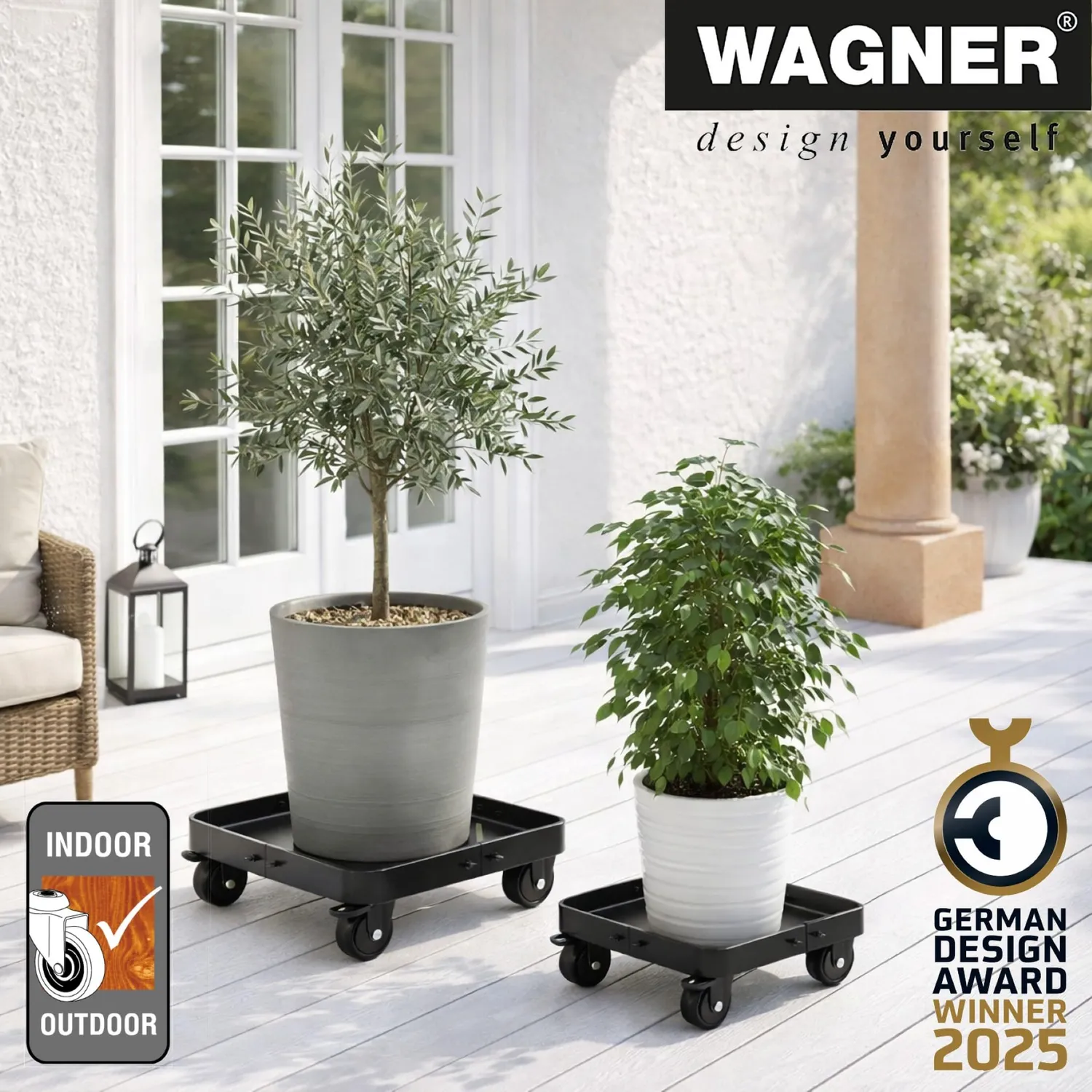 WAGNER Sun City Exclusive 20082101 carrello piante 200 kg nero