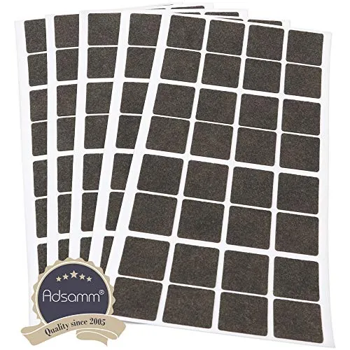 Adsamm Feltrini Autoadesivi 25x25 mm Marrone 160 pz Ultrasottili