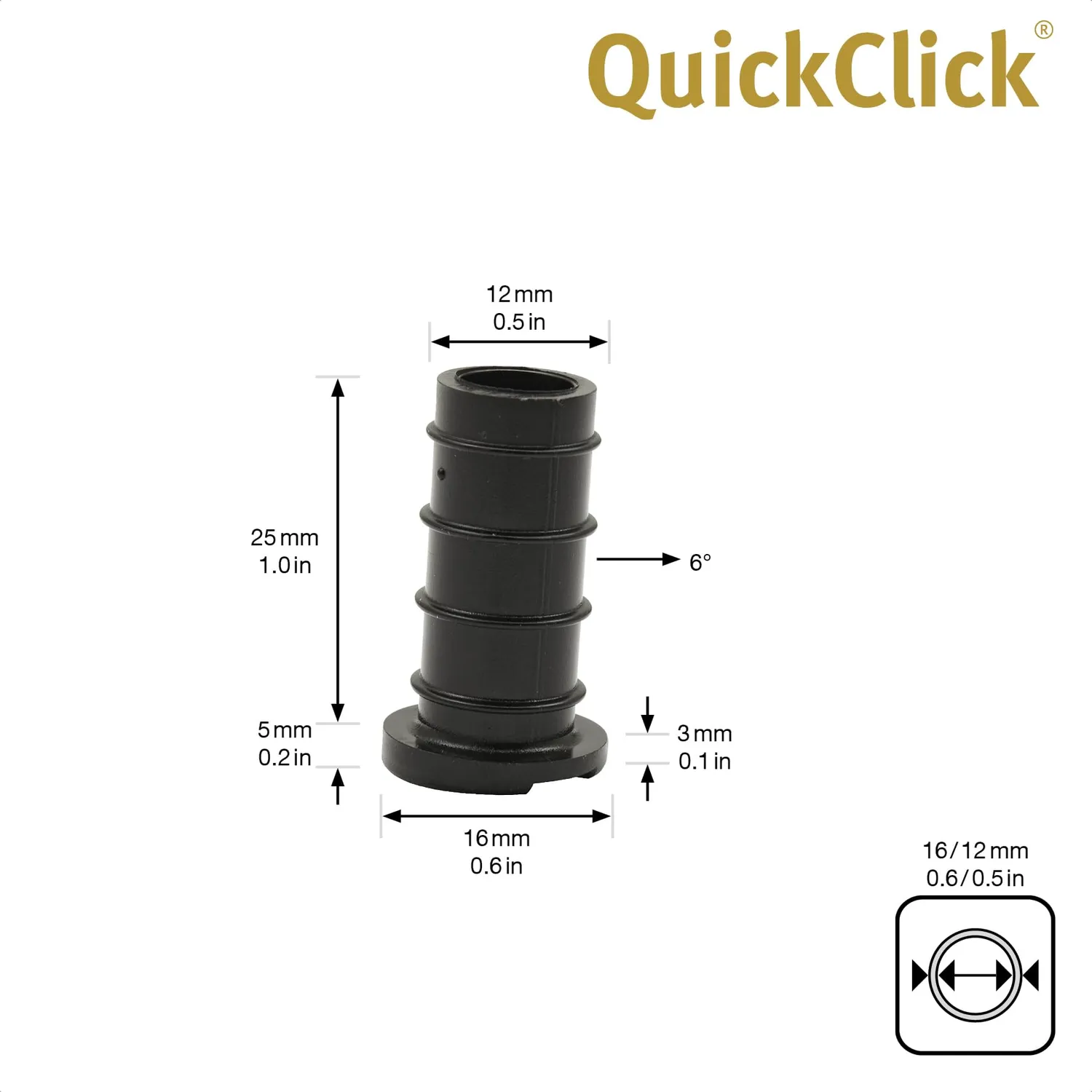 Wagner QuickClick 15785900 piedini da inserire 4 pezzi 12/16 mm