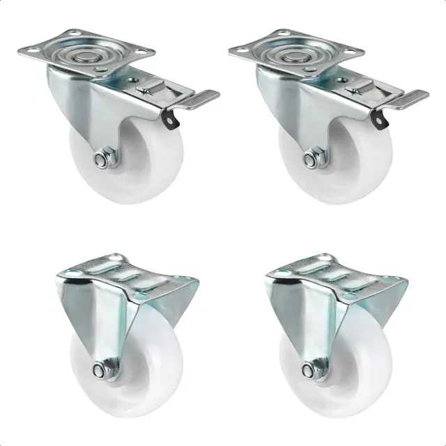 WAGNER ruote industriali Ø75 mm set 4 pezzi con freno