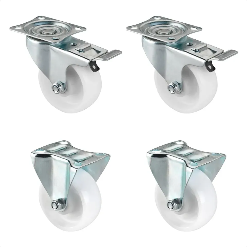 WAGNER ruote industriali Ø75 mm set 4 pezzi con freno