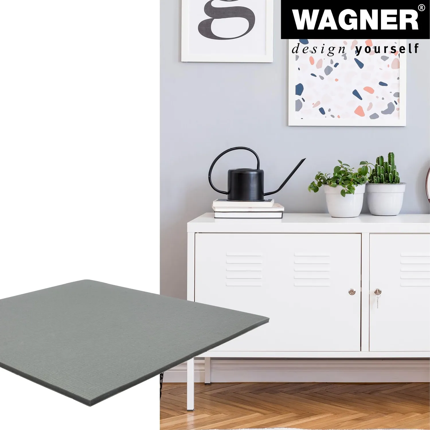 Wagner Soft Pad 16032099 paracolpo adesivo grigio 200x200 mm