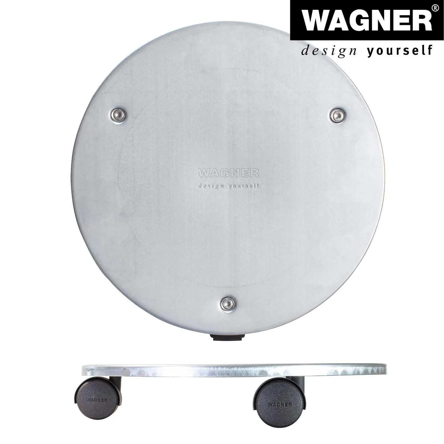 Wagner Steel 20006601 carrello piante Ø30 cm argento 60 kg