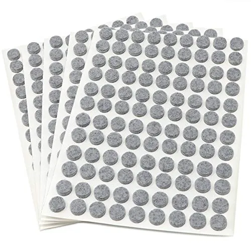 Adsamm Feltrini Autoadesivi Ø 10 mm Grigi 540 Pezzi 3,5 mm