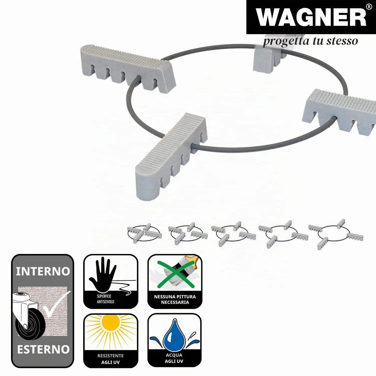 Wagner GH 0800 supporto vasi Ø 12-20 cm 50 kg