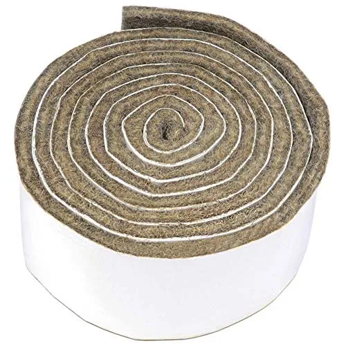 Adsamm 29x1000 mm nastro feltro autoadesivo marrone spessore 3,5 mm