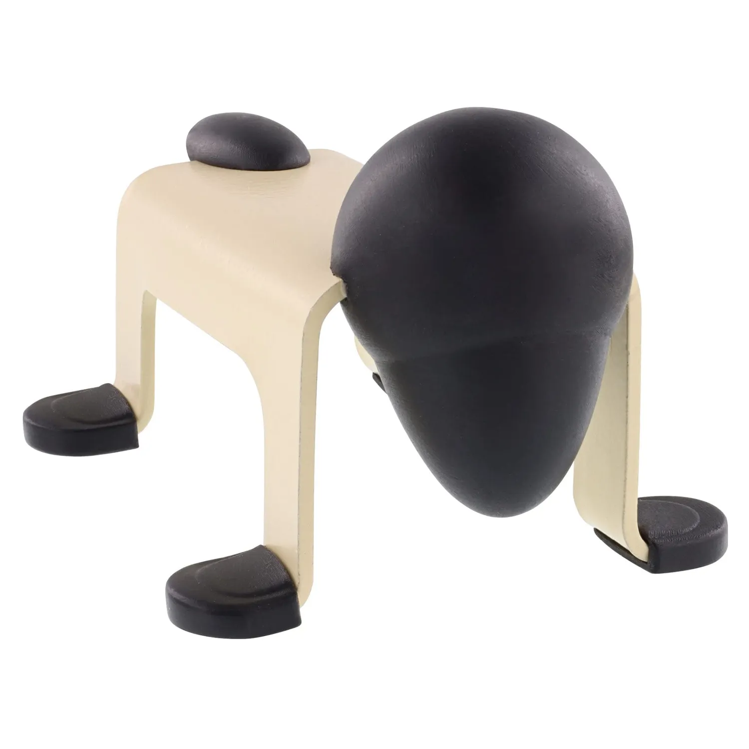 Wagner Dog Door Stop EH 5205 fermaporta da appoggiare bianco nero 105 mm