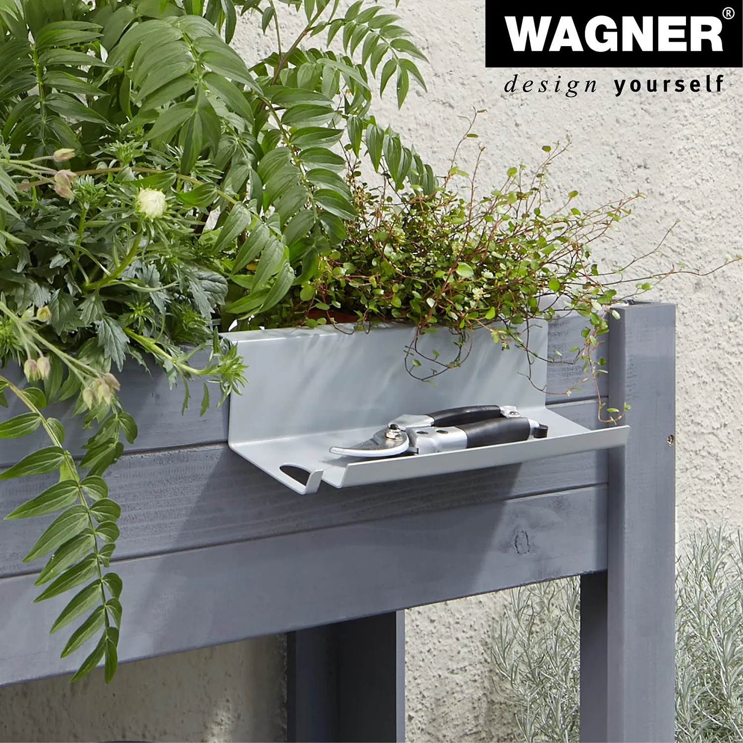 WAGNER GreenFAMILY set accessori 8 pezzi acciaio ganci ripiano
