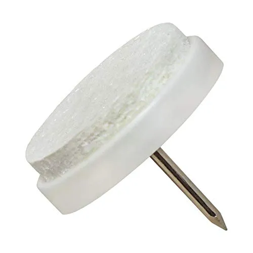 Adsamm Feltrini con Chiodo Bianchi 24 mm 32 Pezzi Feltro