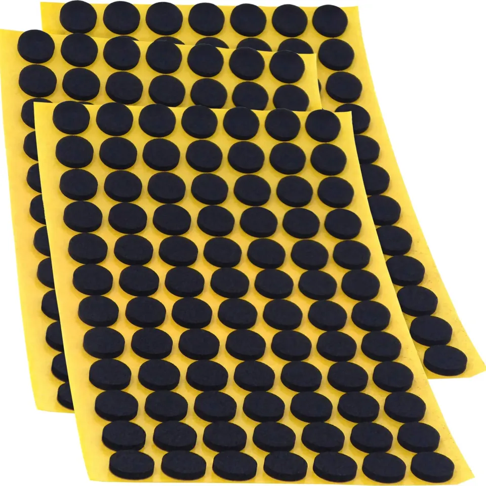 Adsamm Piedini Adesivi Ø 12 mm Neri 252 Pezzi Antiscivolo