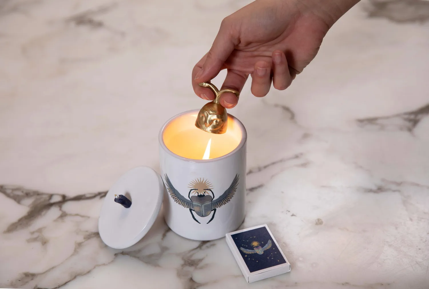 NIVA Design Owl spegnicandela ottone