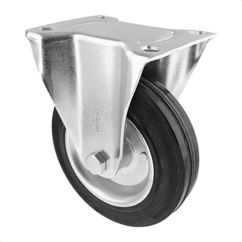 Wagner RO 8124 rotella fissa 125 mm gomma grigia 100 kg