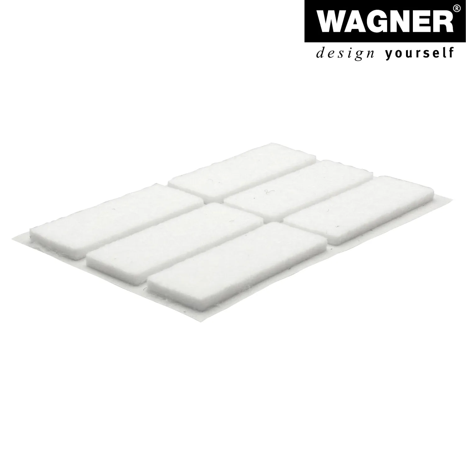 Wagner 15174499 EH 1744 feltrini 16x44 mm bianchi 12 pezzi