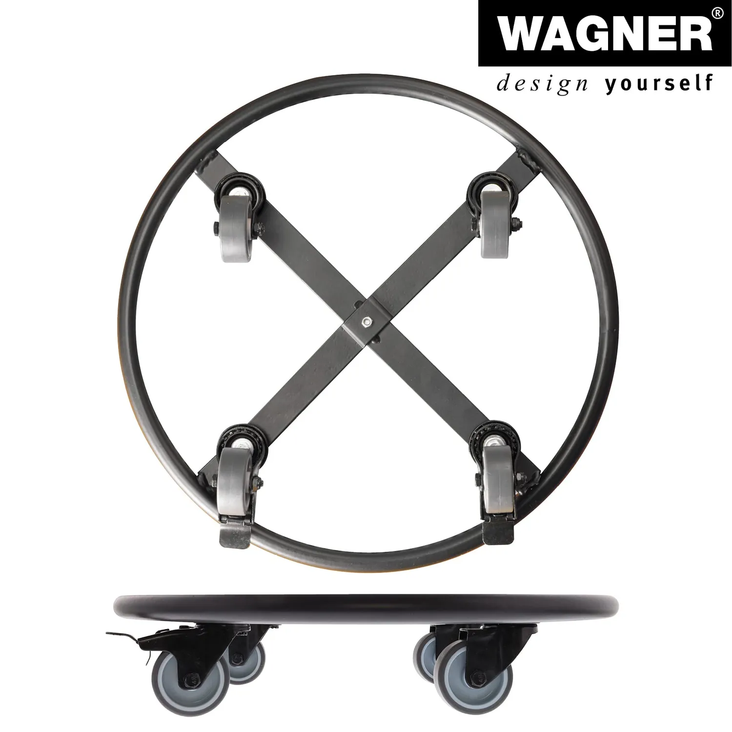 Wagner Skelett Round GH 7012 sottovaso ruote Ø38 cm 150 kg