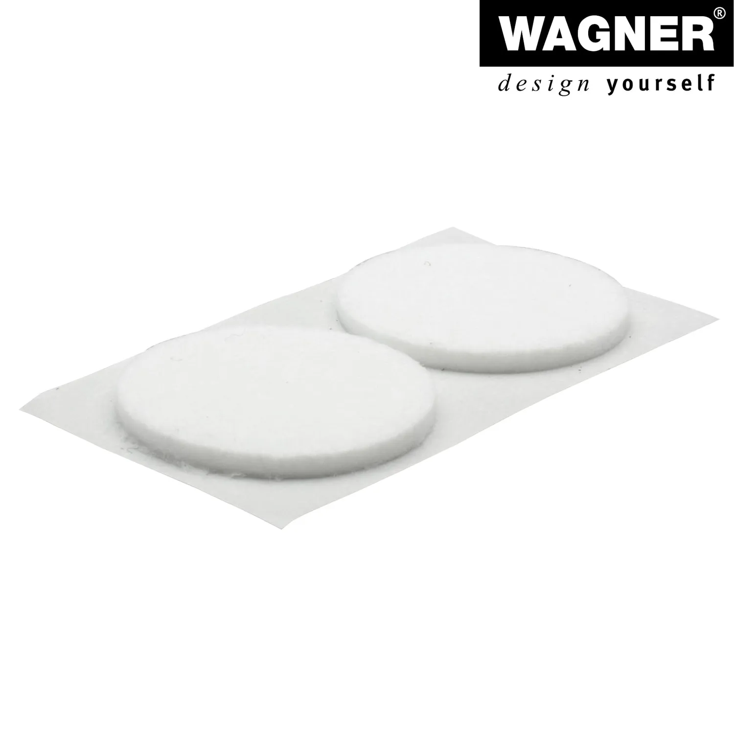 Wagner 15123599 feltrini adesivi rotondi 4 pezzi Ø 35 mm bianchi