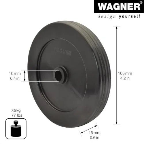 Wagner RO 8105 rotella 105x15 mm foro 10 mm portata 20 kg