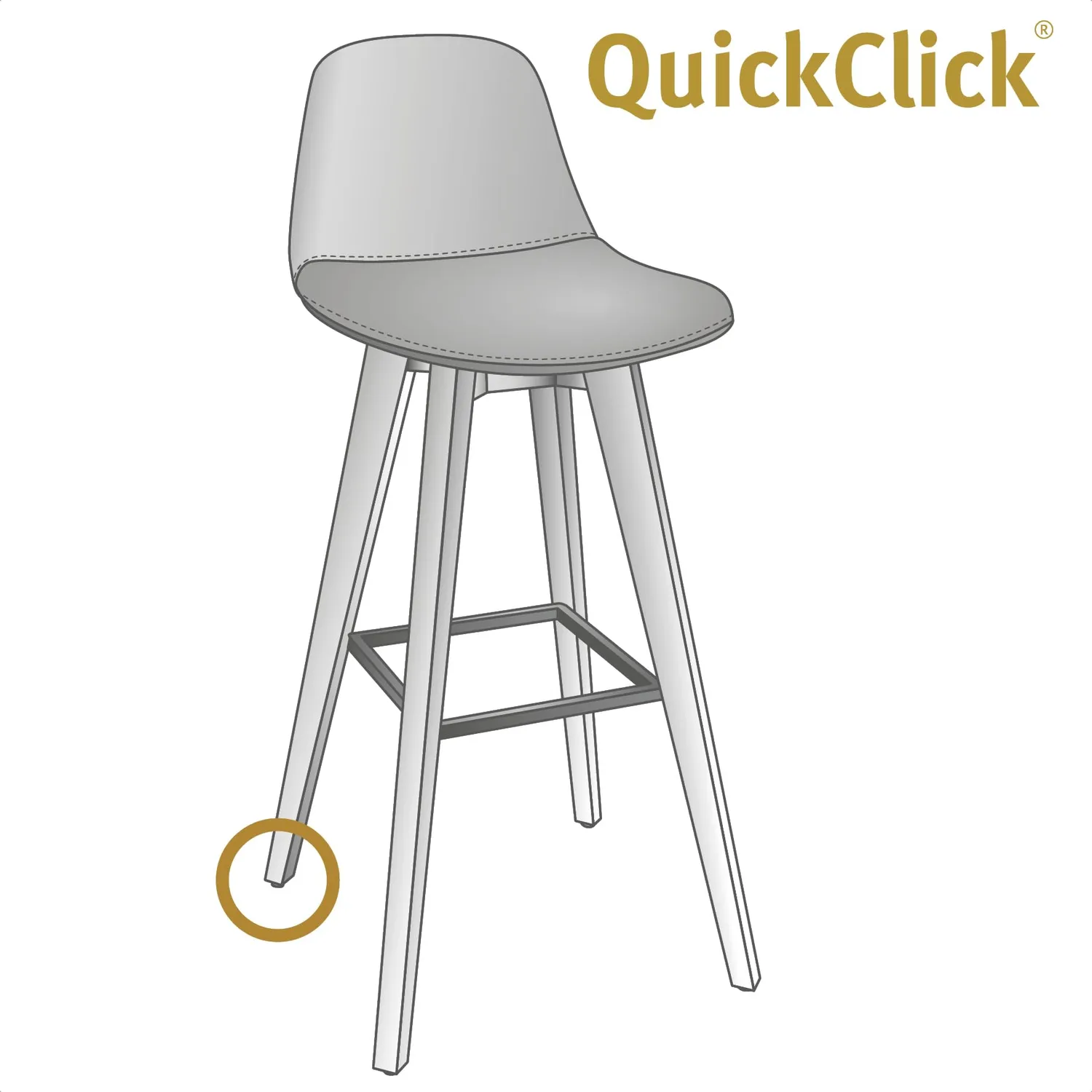 Wagner QuickClick QC 7849 feltrini ricambio SYNO Slim Ø 25 mm 8 pezzi