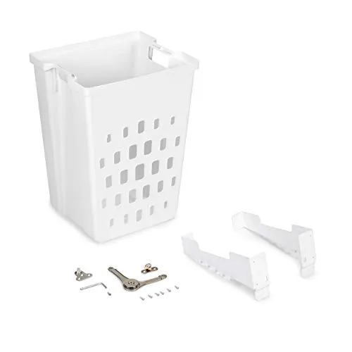 Emuca Cesto Portabiancheria Rimovibile 450mm Bianco
