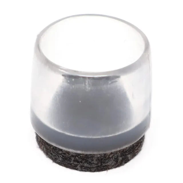 Adsamm Puntali Esterni con Feltro 17-18 mm Trasparenti 32 Pezzi