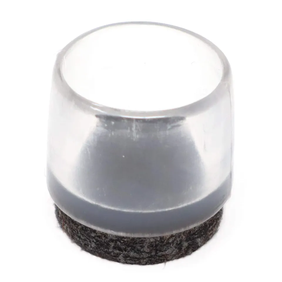 Adsamm Puntali Esterni con Feltro 17-18 mm Trasparenti 32 Pezzi