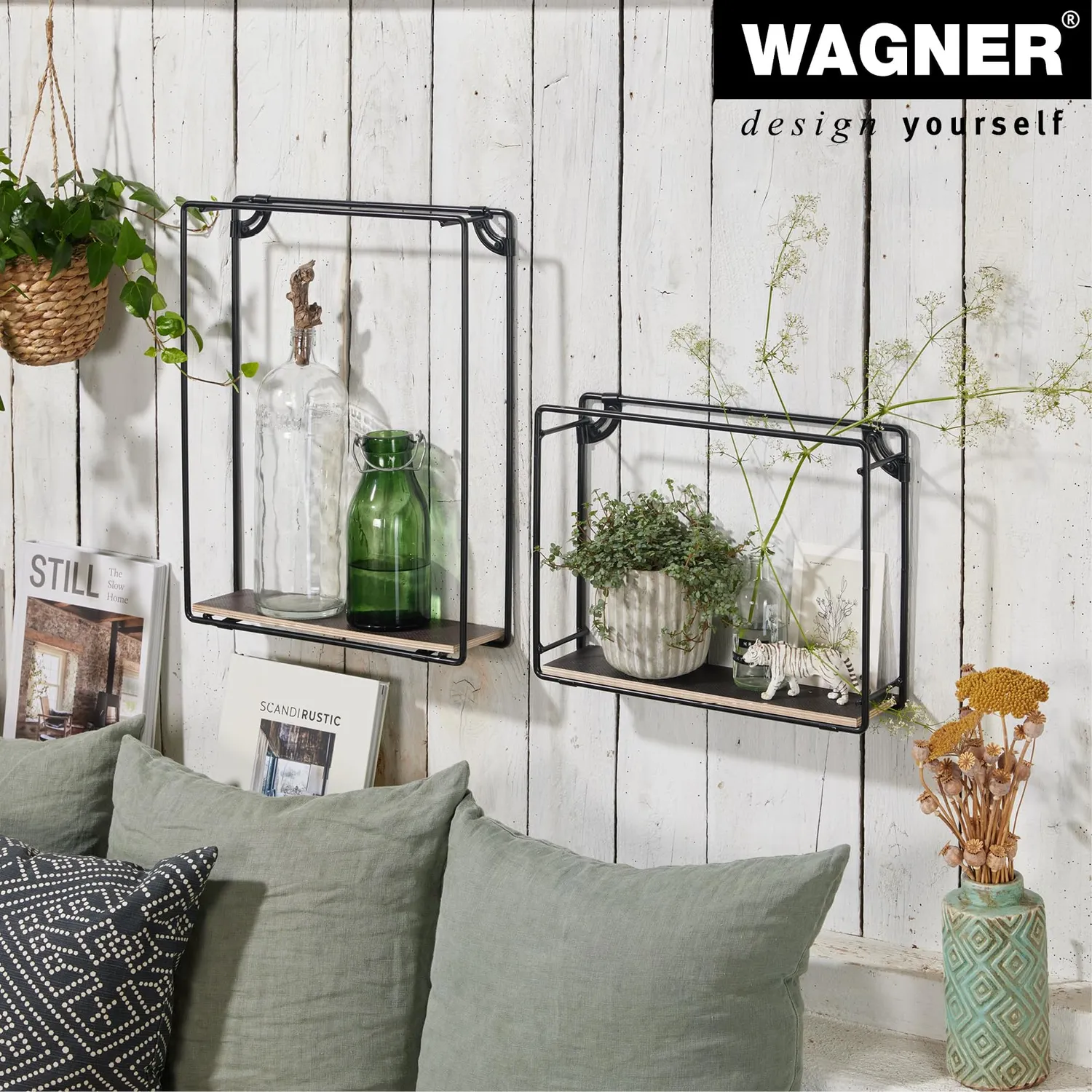 Wagner ST 5145 cornice design 400x500 mm nera 1 pezzo