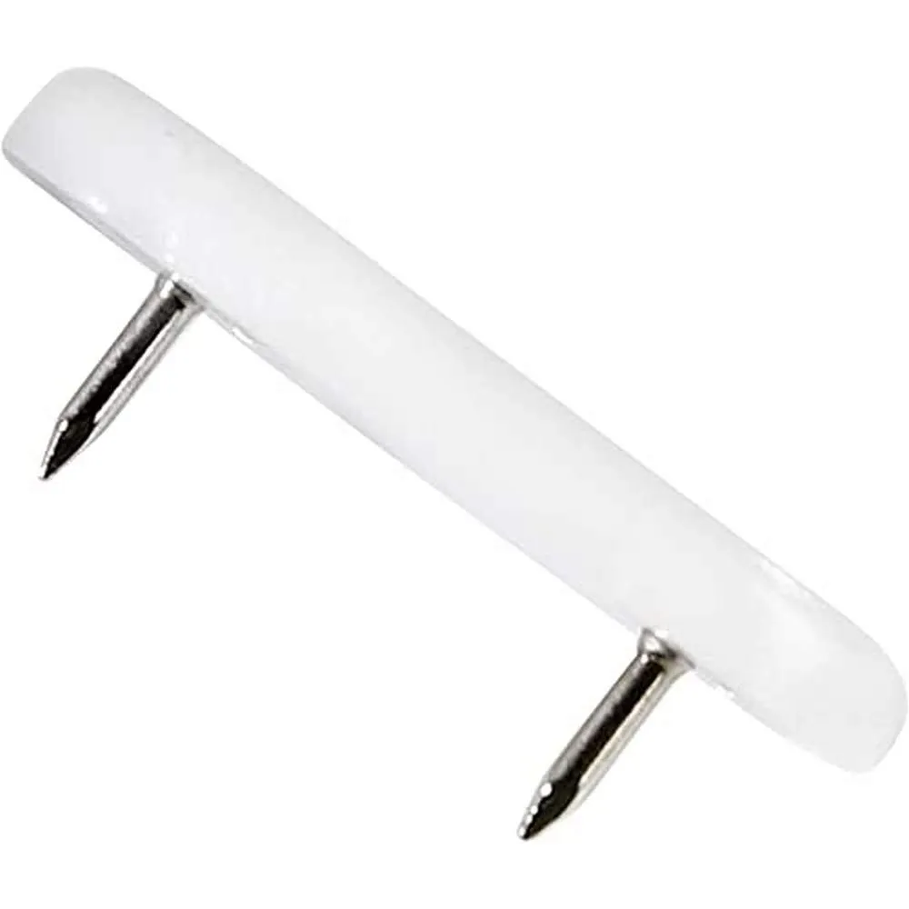 Adsamm pattini plastica con chiodo 18x44 mm marroni 32 pezzi