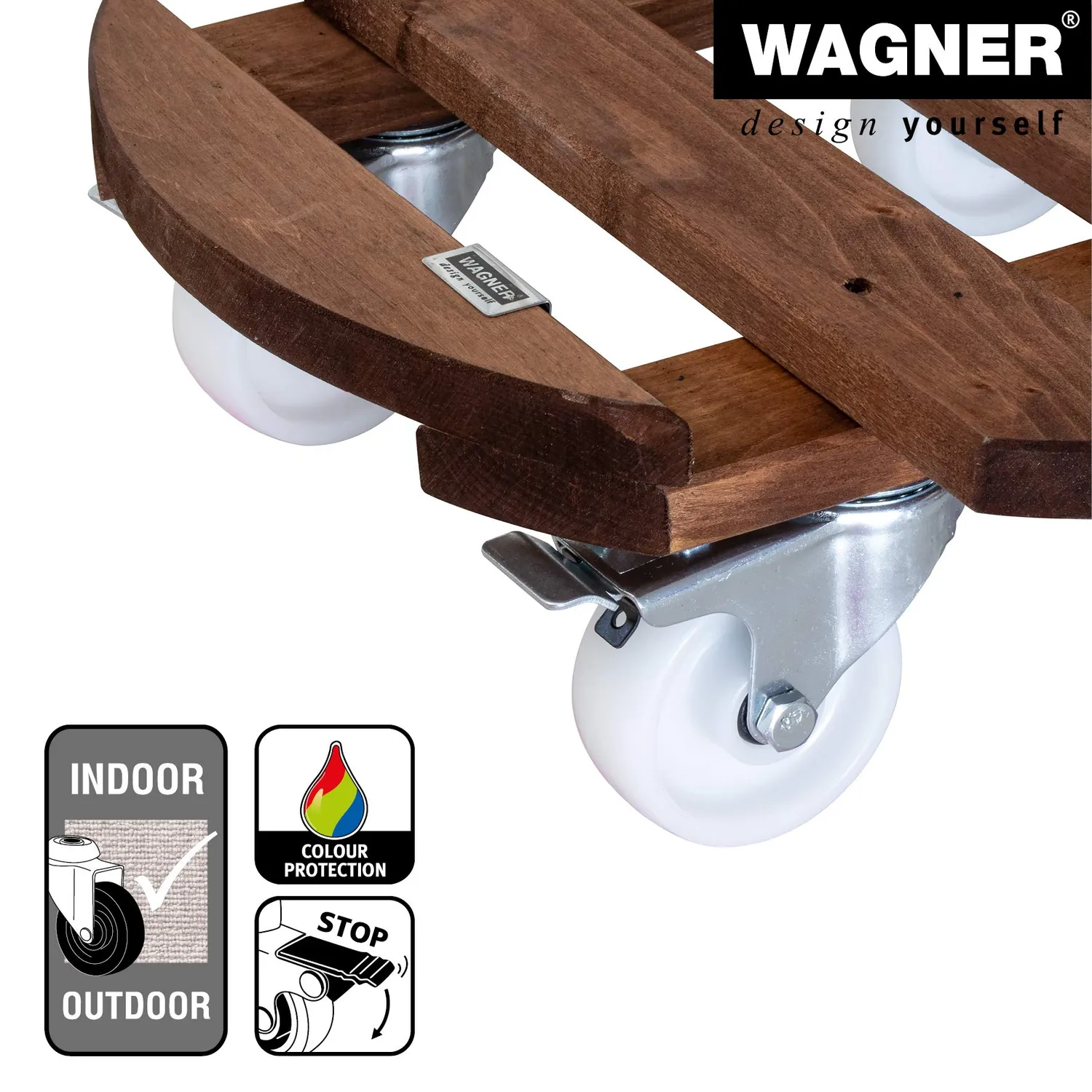 Wagner Paletti Big 20087101 carrello piante Ø45 cm 250 kg