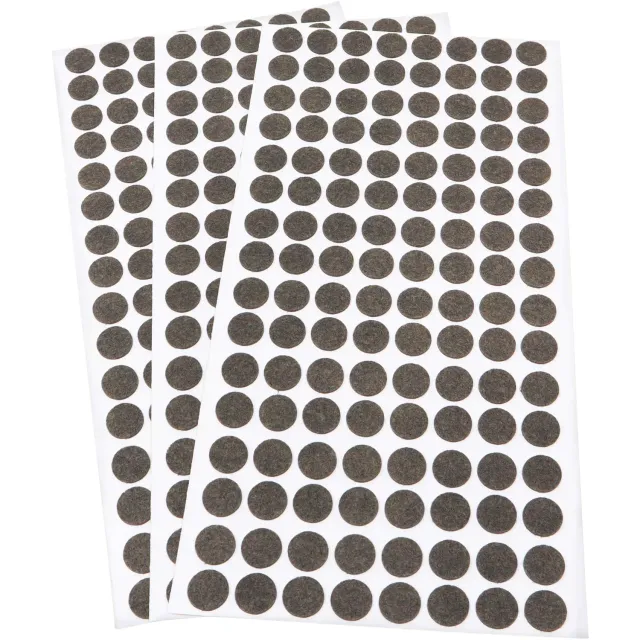 Adsamm ø 12 mm feltrini autoadesivi marrone 384 pezzi ultrasottili