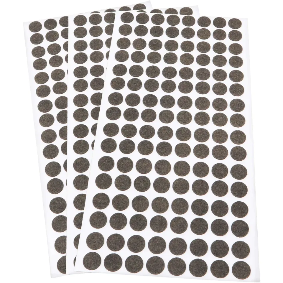 Adsamm ø 12 mm feltrini autoadesivi marrone 384 pezzi ultrasottili