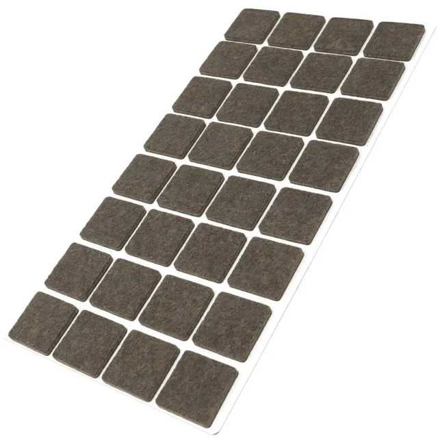 Adsamm feltrini 25x25 marrone quadrati 32 pezzi 3,5 mm