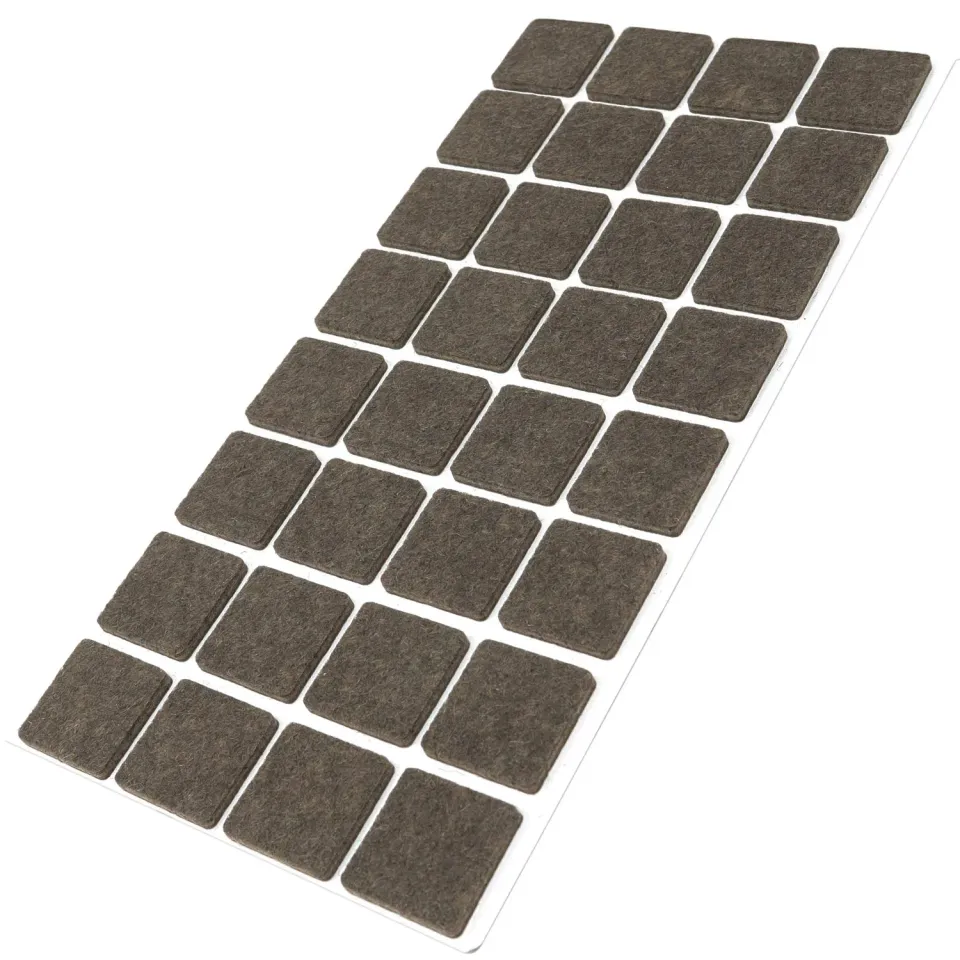 Adsamm feltrini 25x25 marrone quadrati 32 pezzi 3,5 mm
