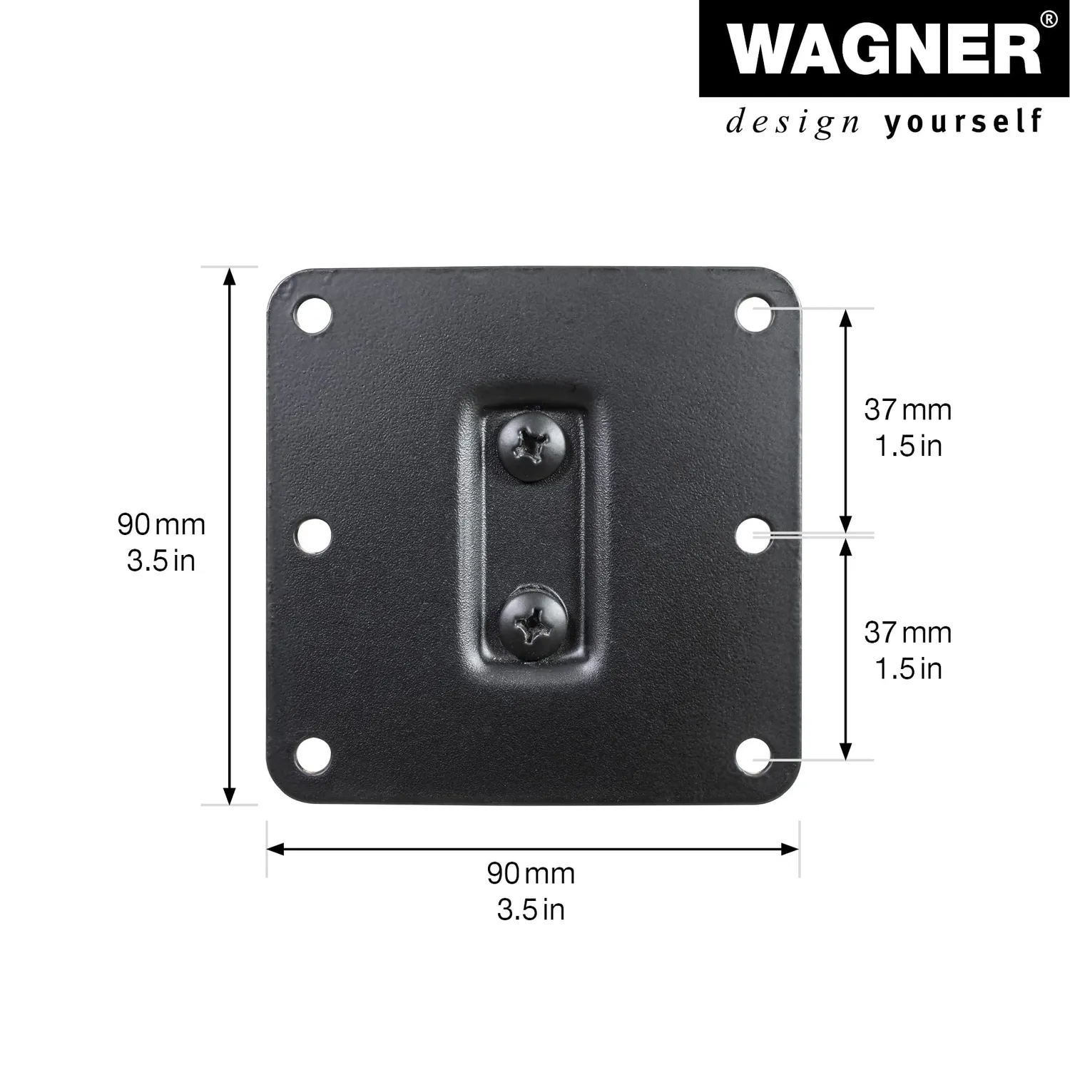 Wagner U ST 5013 gamba industriale 72x70 cm nera