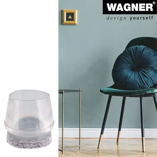 Wagner 15056424 tappi per tubi 24 pezzi trasparenti feltro