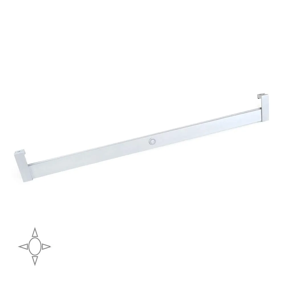 Emuca Asta Appendiabiti LED 708-858 mm Alluminio Sensore