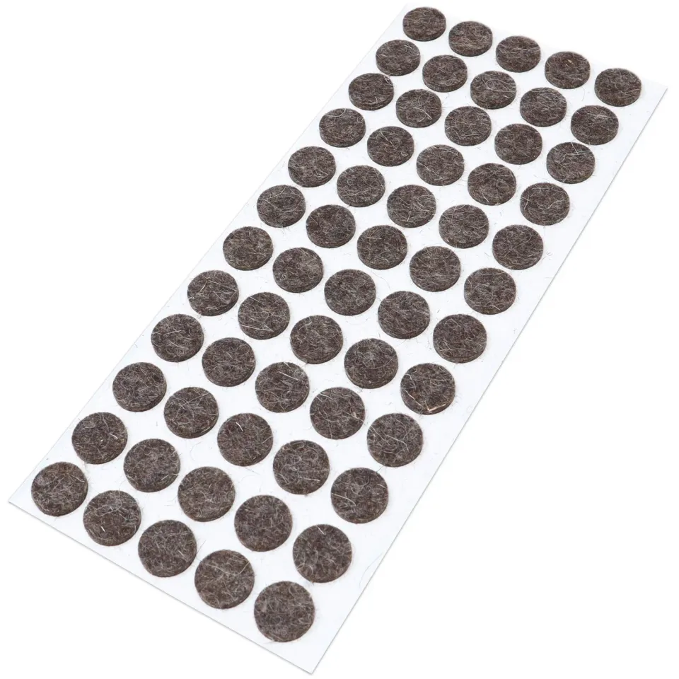 Adsamm feltrini lana 14 mm 60 pezzi marroni
