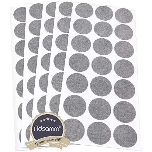 Adsamm feltrini ultrasottili grigi 30 mm 105 pezzi viscosa 1,5 mm