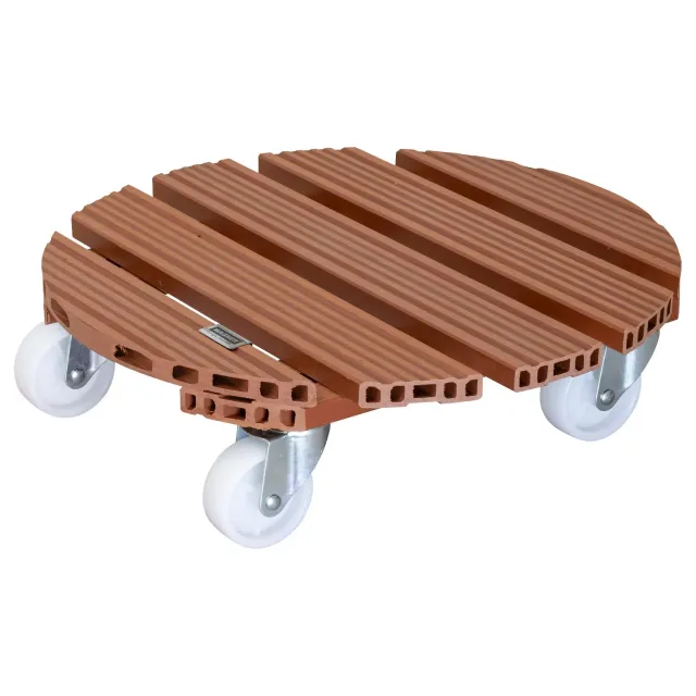 Wagner Carrello Piante Tondo Ø 38,5 cm Terracotta 150 kg