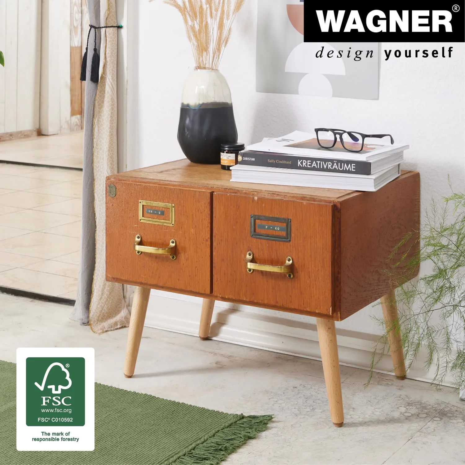 Wagner ST 7720 gamba conica faggio naturale 210 mm