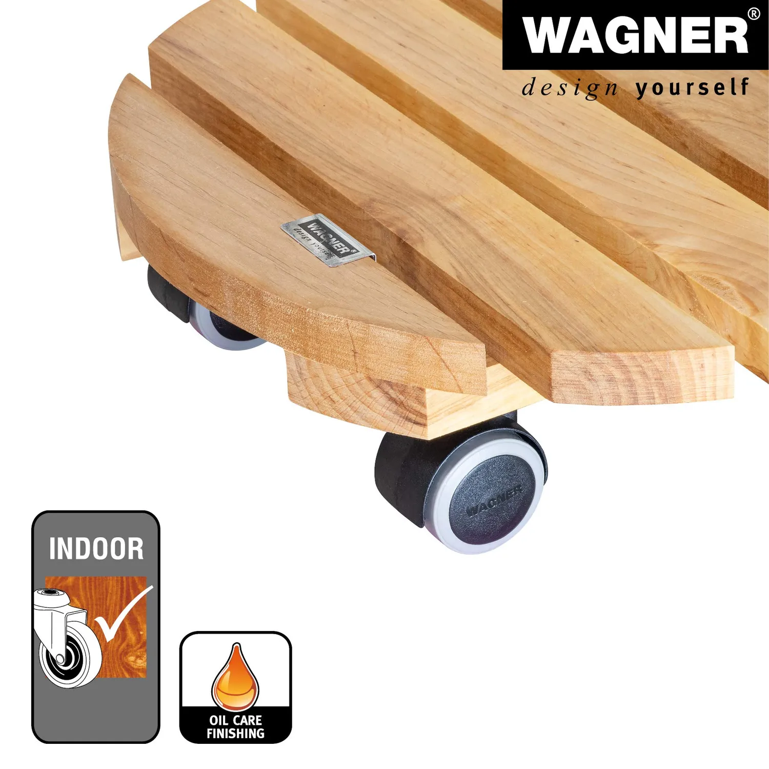 Wagner Nature 20026201 carrello piante Ø30 cm ontano oliato