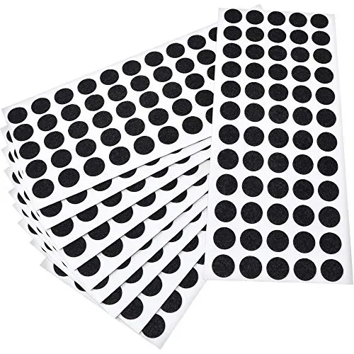 Adsamm feltrini ultrasottili Ø 14 mm neri 600 pezzi 1,5 mm