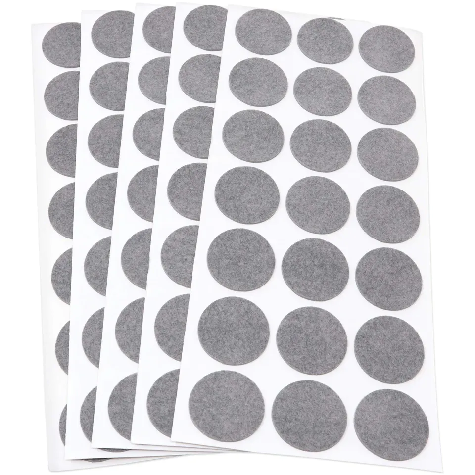 Adsamm feltrini ultrasottili grigi 30 mm 105 pezzi viscosa 1,5 mm